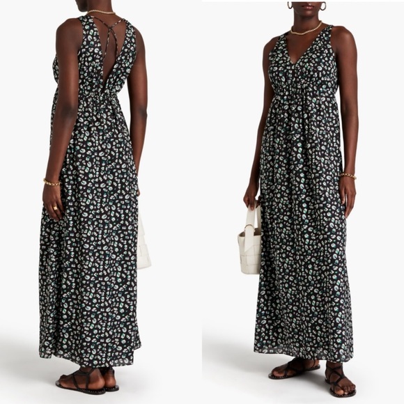 BA&SH Becky Printed Cotton Blend Maxi Dress - Picture 1 of 9